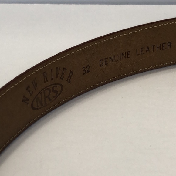 NRS New River Brown Leather Belt size 32 - Picture 4 of 12